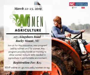 Women in Agriculture flyer