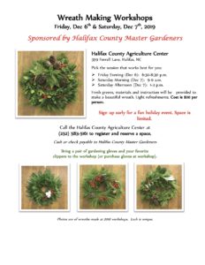 Cover photo for 2019 Wreath Making Workshop