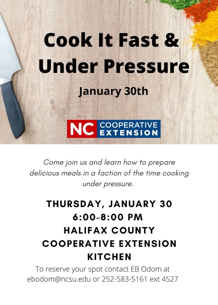 Cook it Fast & Under Pressure flyer