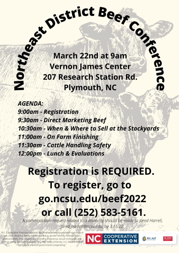 Northeast District Beef Conference poster