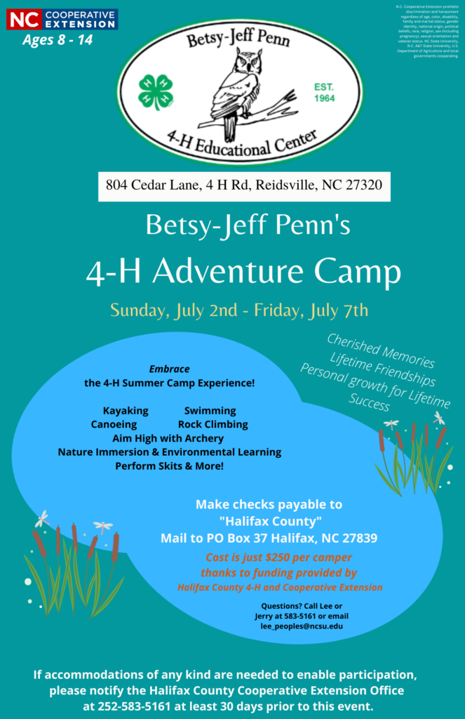 Betsy-Jeff Penn's 4-H Adventure Camp