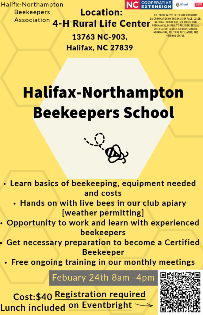 Halifax-Northampton Beekeepers School