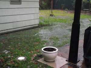 standing water in yard